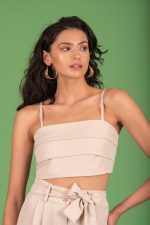 Charlie Κοντό Μπλουζάκι - Μπεζ