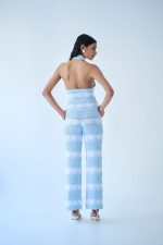 Παντελόνα  Καρδούλες-Ροζ/Σιέλ - Image 2