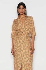 NR Coralia Wrap Φόρεμα - Χρυσό - Image 2