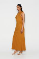 NR Temptation Knit Φόρεμα - Ανοιχτό Καφέ - Image 3