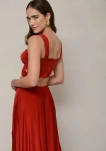 Rennes Φόρεμα - Morrocan Κόκκινο - Image 3