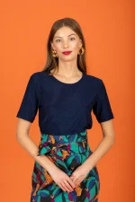 Manny Τοπ - Σκούρο Μπλε