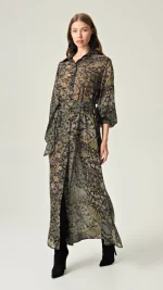 Golden Twilight Shirtdress - Image 2