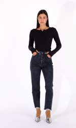 Gia Black Pearl Distressed Τζιν