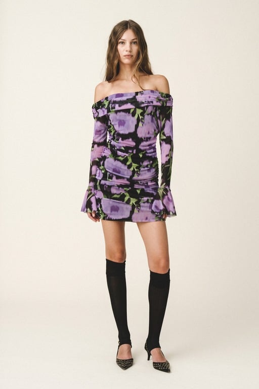 Love-And-Alicia-FW24-25-421-Αντιγραφή Scarlet Φόρεμα - Μωβ - Image 1