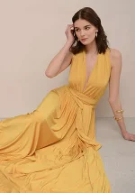 Allium Πολυμορφικό Φόρεμα - Κίτρινο - Image 4