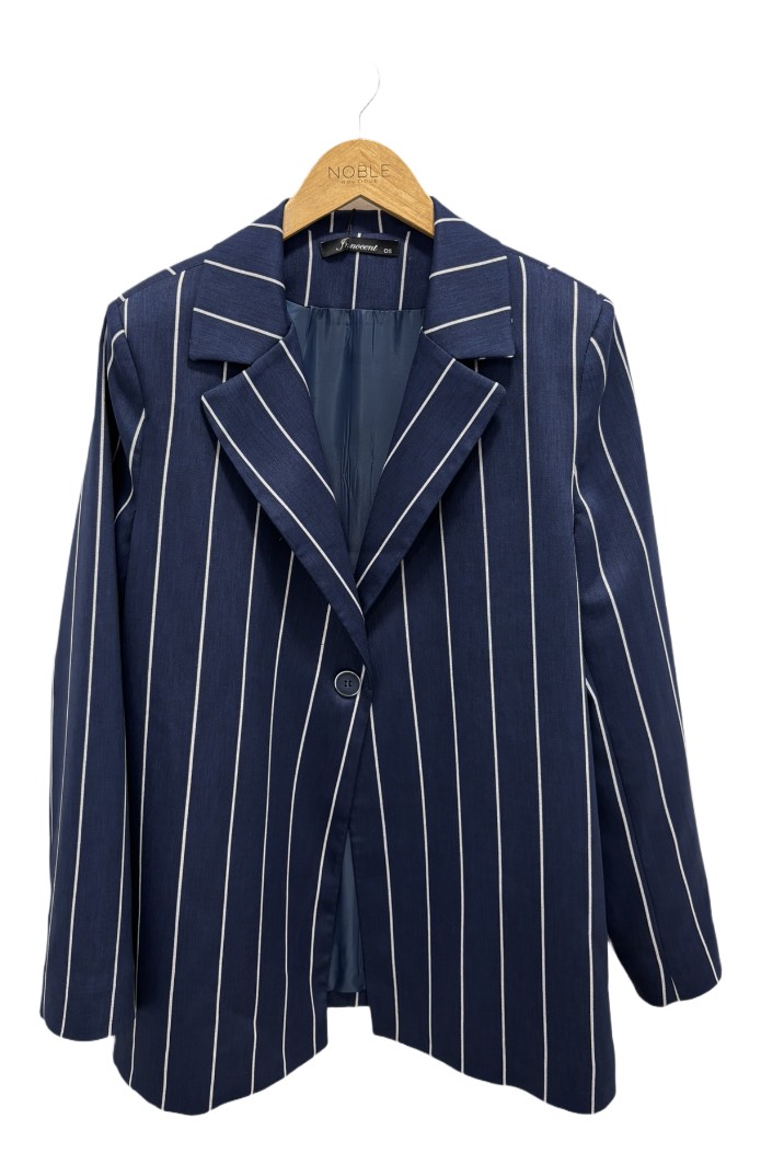 IMG_3851 Σακάκι Ριγέ - Σκούρο Μπλε - Image 1