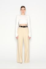 NR Desert Wide Leg Trousers - Μπεζ