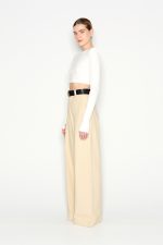 NR Desert Wide Leg Trousers - Μπεζ - Image 3