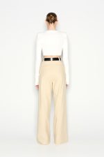 NR Desert Wide Leg Trousers - Μπεζ - Image 2
