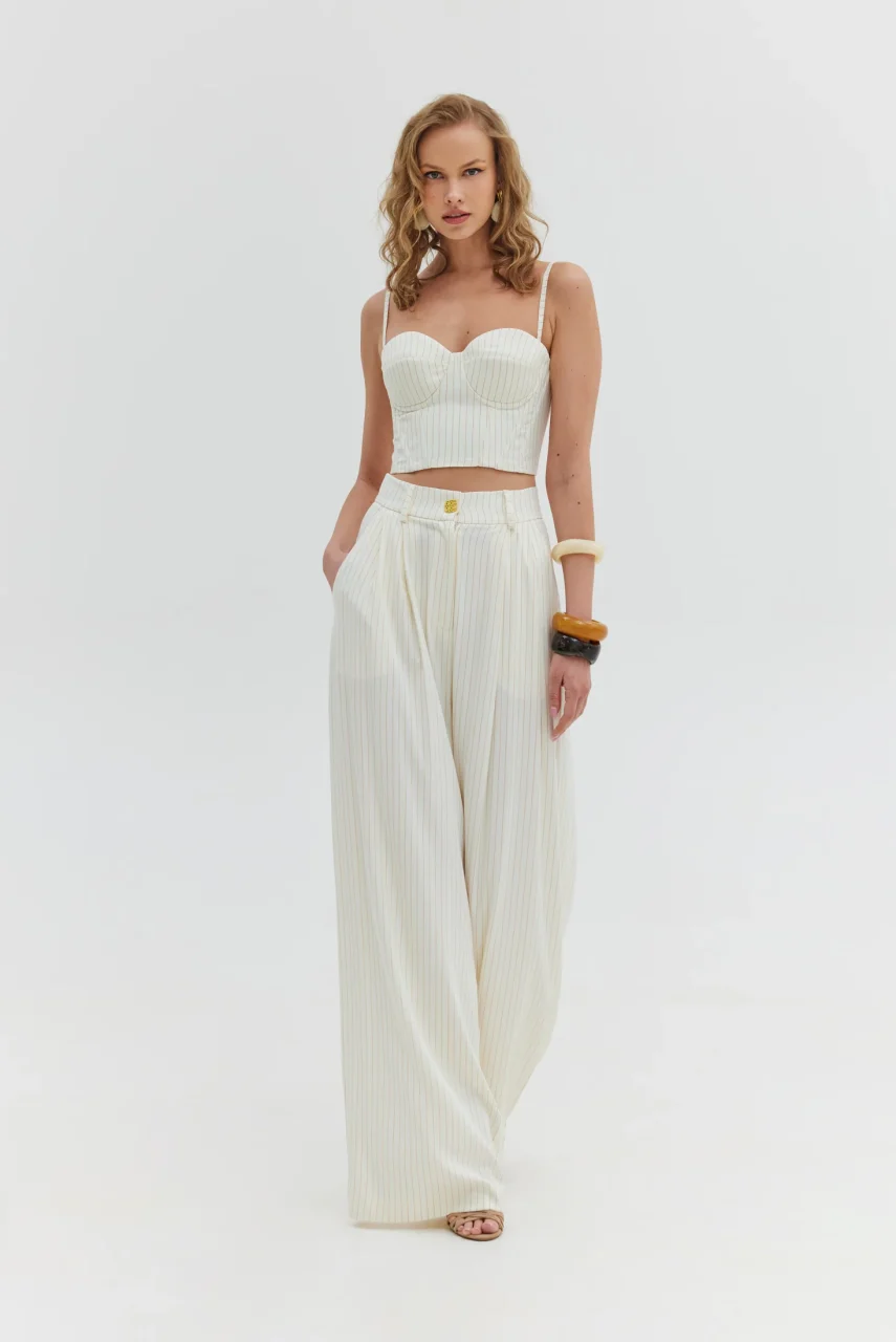 Hemithea195066_3000x Martha Παντελόνα - Orange Stripes - Image 1