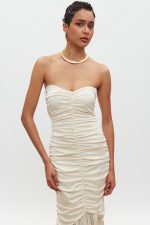 Veronica Φόρεμα - Ivory - Image 4