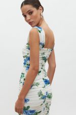 Layla Midi Φόρεμα - White/Blue Floral - Image 2