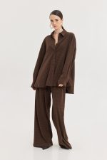 Martha Pants - Brown plaid - Image 4