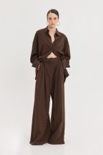Martha Pants - Brown plaid