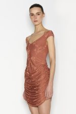 NR Cactus Mini Φόρεμα - Teracotta - Image 3