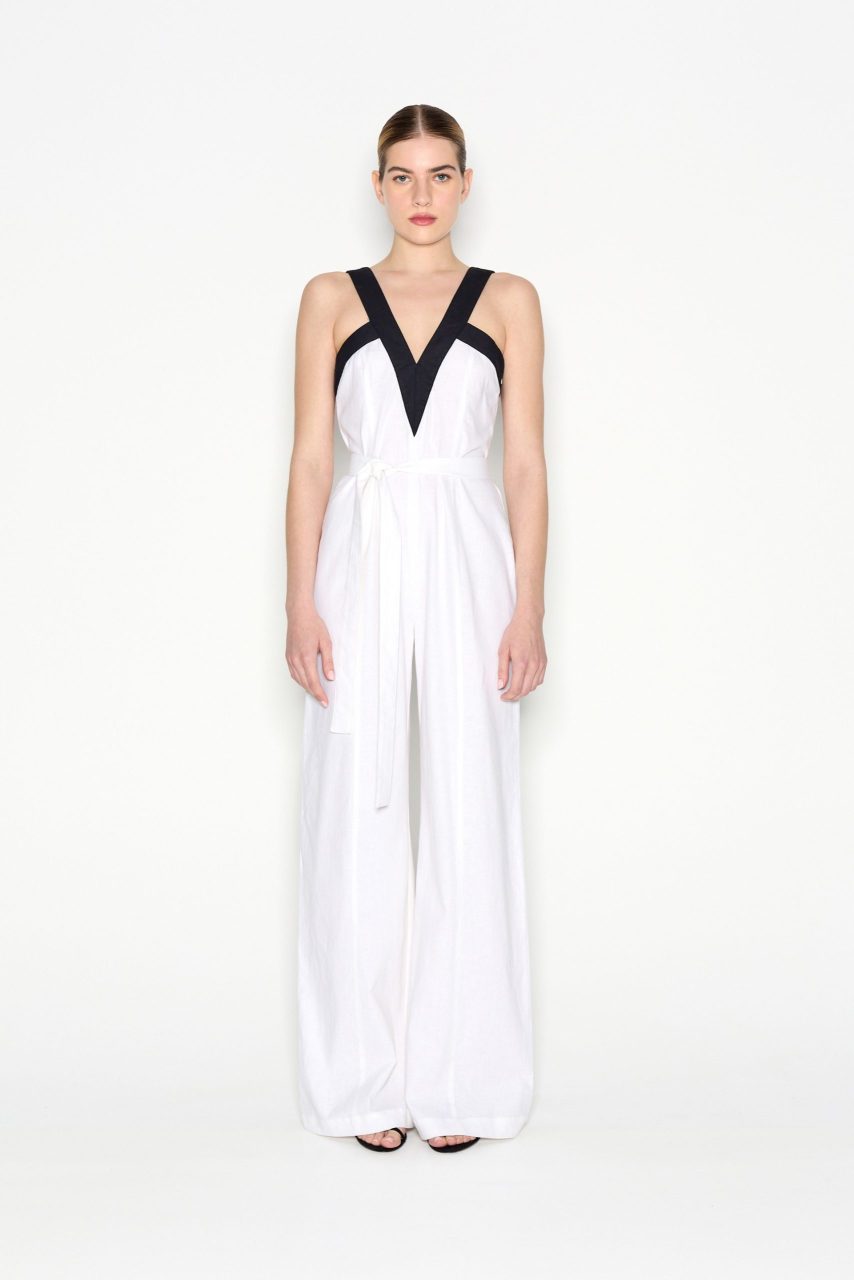 3nr2522902_5 NR Vice Jumpsuit - Λευκό/Μαύρο - Image 1