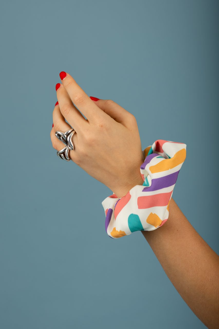 91173-2 Duarte Scrunchie - Λευκό - Image 1