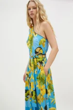 Calliroe Φόρεμα - Capri Blue - Image 3