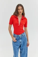 Rocio Τοπ/Κορμάκι - Watermelon Red - Image 4