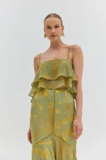 Sky Τοπ - Gold Green