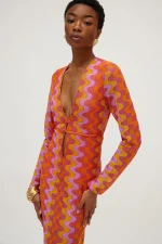 Juanita Φόρεμα - Πορτοκαλί - Image 4