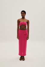 Maxi Φούστα Λουλούδι - Μαύρο