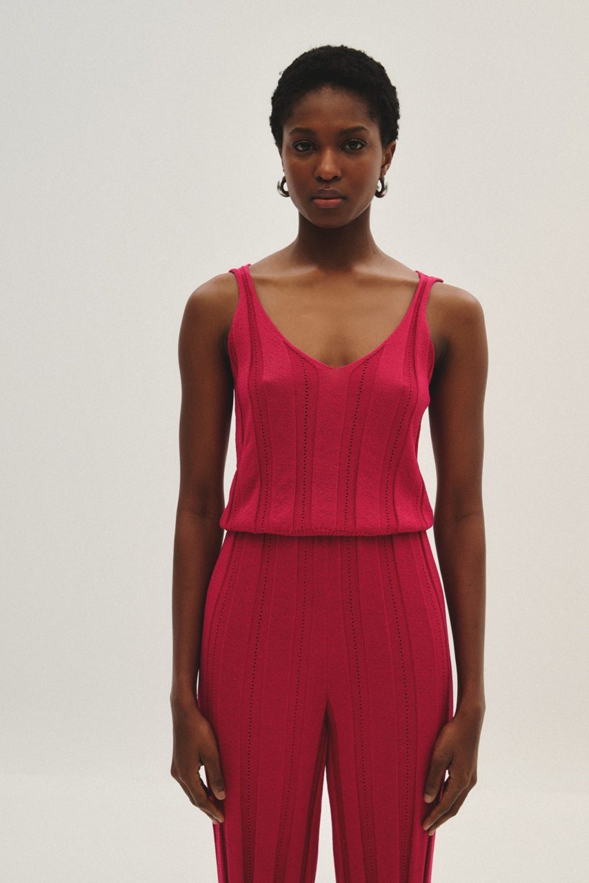 S5THCT0069-Top-S5THTR0085-Trouser3-scaled Τοπ V Lurex - Μπλε - Image 1