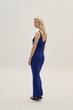 Φόρεμα V Maxi Lurex - Μπλε - Image 2