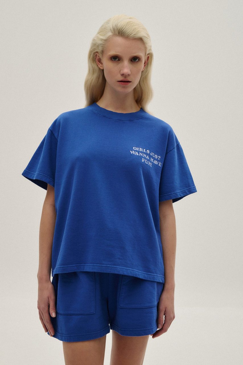 S5TNFB0012 Blouse & S5TNFS0013 Shorts (8) Φούτερ Σορτς Combos - Μπλε - Image 1