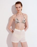 Animal Print Triangle Bikini Top - Image 2