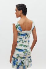 Layla Mini Φόρεμα - White/Blue Floral - Image 2