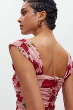 Layla Mini Φόρεμα - Pink/Red Orchids - Image 4
