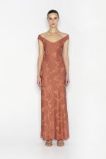 NR Cactus Long Φόρεμα - Teracotta