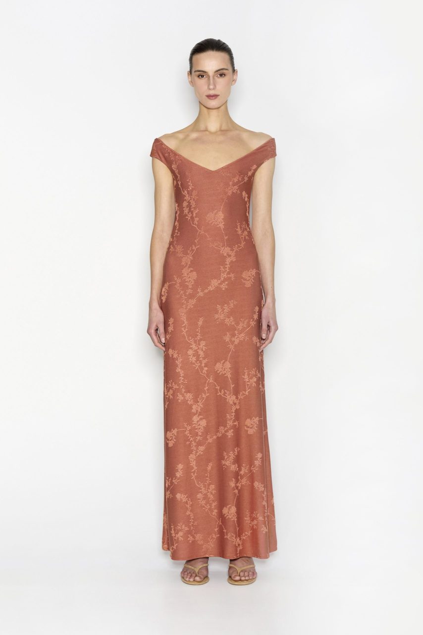 nrss2520493_6 NR Cactus Long Φόρεμα - Teracotta - Image 1