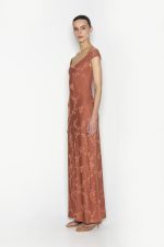 NR Cactus Long Φόρεμα - Teracotta - Image 4