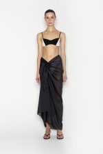 NR Layover Sarong - Μαύρο