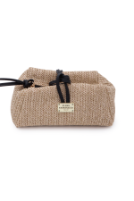 Lunchbag Vegan Straw - Μπεζ
