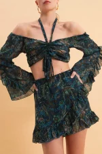 Mystic Forest Off Shoulder Τοπ