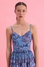 Velvet Sky Maxi Φόρεμα - Image 3