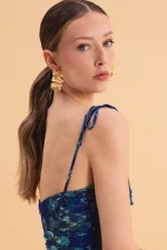 Ethereal Blue Maxi Φόρεμα - Image 3