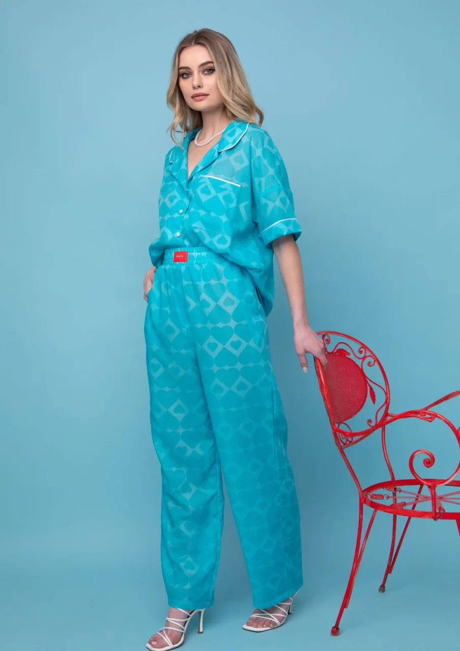 7 Jude Παντελόνι - Turquoise - Image 1