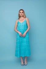 Lya Φόρεμα - Turquoise Heart - Image 2