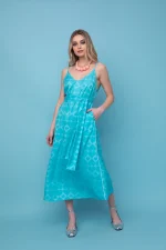 Lya Φόρεμα - Turquoise Heart