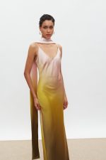 Calista Φόρεμα - Ombre Olive/Pink - Image 3