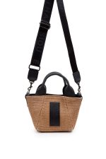 Classy Basket Straw Bag - Taupe - Image 2