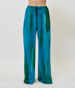 Valetina Printed Παντελόνα - Aqua Green - Image 2