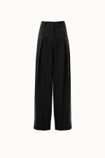 VK Black Doubled-Belted Pants