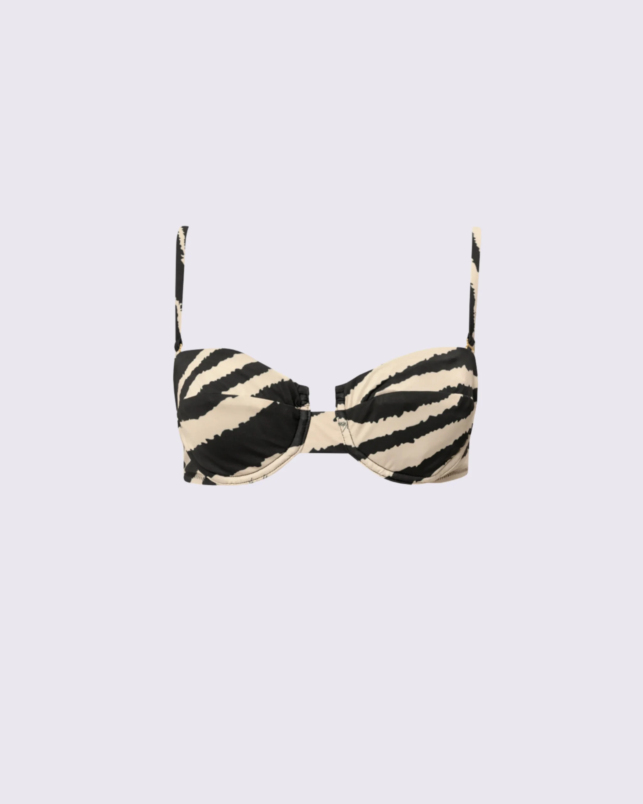 0018690_zebra-print-underwire-bikini-top_3960 Zebra Print Underwire Bikini Top - Image 1