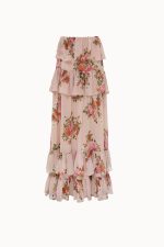 Pink Romance Ruffled Skirt